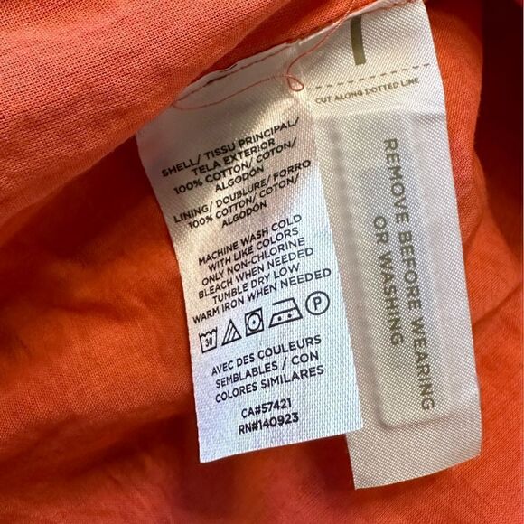 Loft Eyelet Tiered Swing Dress in Coral Size 6 - Picture 17 of 17